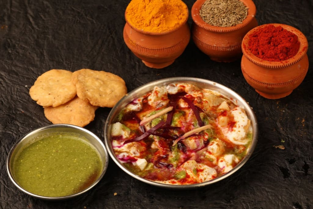 Dahi Papad Chaat